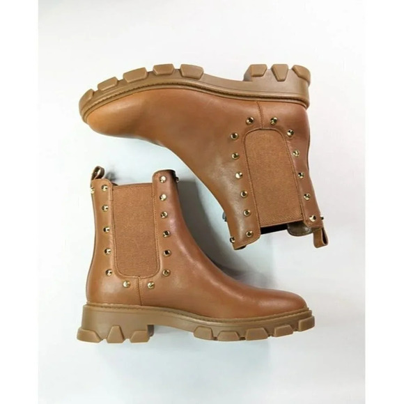 Michael Kors Women's Ridley Studded Lug-Sole Chelsea Booties Size 6 (MSRP $225) - Picture 7 of 12